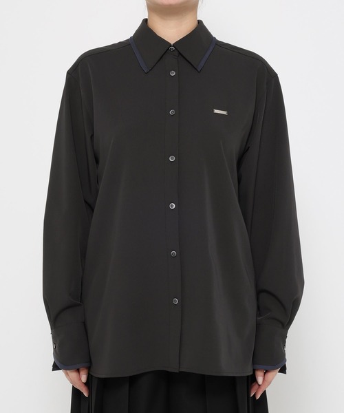 HARE（ハレ）の「ポイントカラーシャツ(HARE)（シャツ/ブラウス・レディース・ホワイト/グリーン/ブラック・FREE）」の18枚目の写真