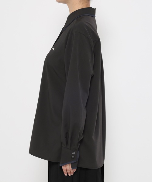 HARE（ハレ）の「ポイントカラーシャツ(HARE)（シャツ/ブラウス・レディース・ホワイト/グリーン/ブラック・FREE）」の19枚目の写真