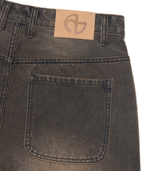 NOMANUAL（NOMANUAL）の「B.C.L DENIM PANTS - WASHED BROWN（デニムパンツ・レディース・その他・SMALL/MEDIUM/LARGE）」の6枚目の写真