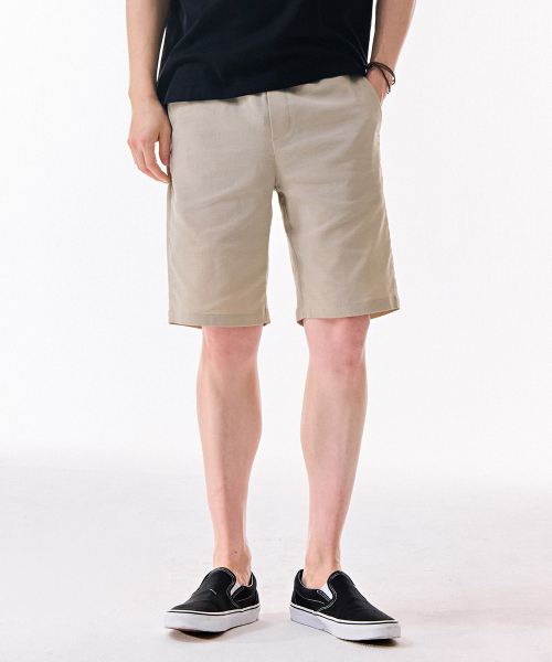 CHASECULT(チェイスカルト)の「男性リネンライクショートパンツ-DCRK2521E0X(その他パンツ・メンズ・Beige・70/76/82/86)」の1枚目の写真