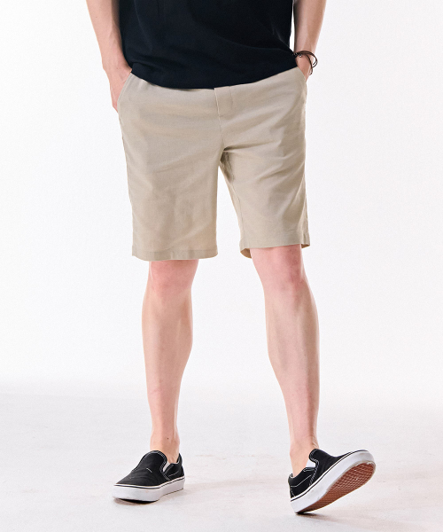 CHASECULT(チェイスカルト)の「男性リネンライクショートパンツ-DCRK2521E0X(その他パンツ・メンズ・Beige・70/76/82/86)」の4枚目の写真