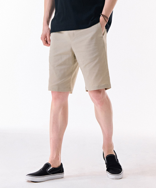 CHASECULT(チェイスカルト)の「男性リネンライクショートパンツ-DCRK2521E0X(その他パンツ・メンズ・Beige・70/76/82/86)」の5枚目の写真
