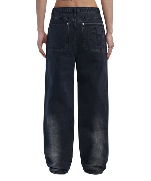 NOMANUAL(NOMANUAL)の「WASHED DENIM PANTS - BLACK(デニムパンツ・レディース・その他・SMALL/MEDIUM/LARGE/X-SMALL)」の3枚目の写真