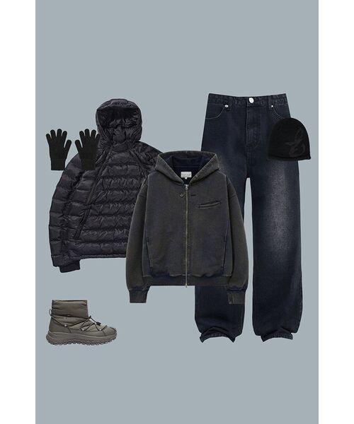 NOMANUAL(NOMANUAL)の「WASHED DENIM PANTS - BLACK(デニムパンツ・レディース・その他・SMALL/MEDIUM/LARGE/X-SMALL)」の9枚目の写真