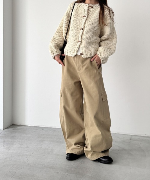 CANAL JEAN(キャナルジーン)の「El mar ヘビーツイルカーゴパンツ(カーゴパンツ・レディース・ベージュ・SMALL/MEDIUM)」の1枚目の写真