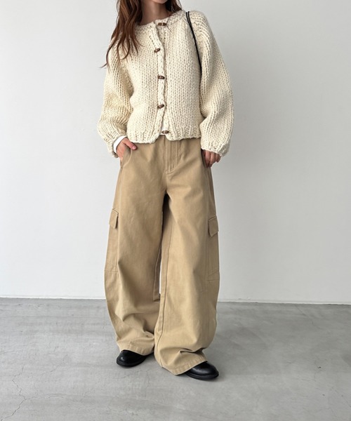 CANAL JEAN(キャナルジーン)の「El mar ヘビーツイルカーゴパンツ(カーゴパンツ・レディース・ベージュ・SMALL/MEDIUM)」の4枚目の写真