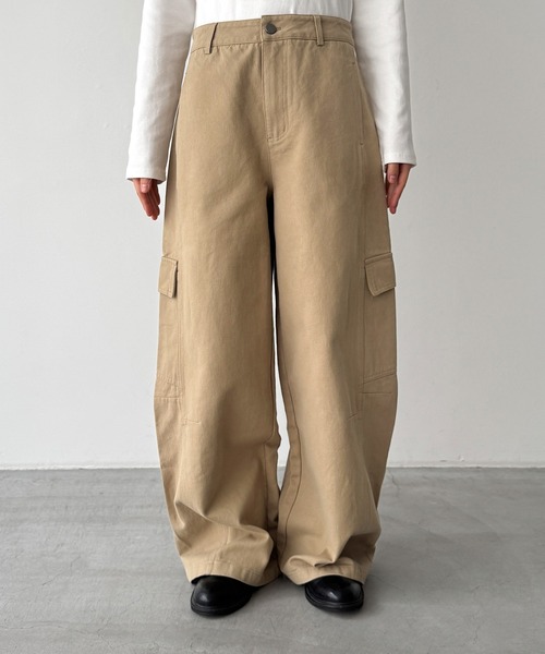 CANAL JEAN(キャナルジーン)の「El mar ヘビーツイルカーゴパンツ(カーゴパンツ・レディース・ベージュ・SMALL/MEDIUM)」の5枚目の写真