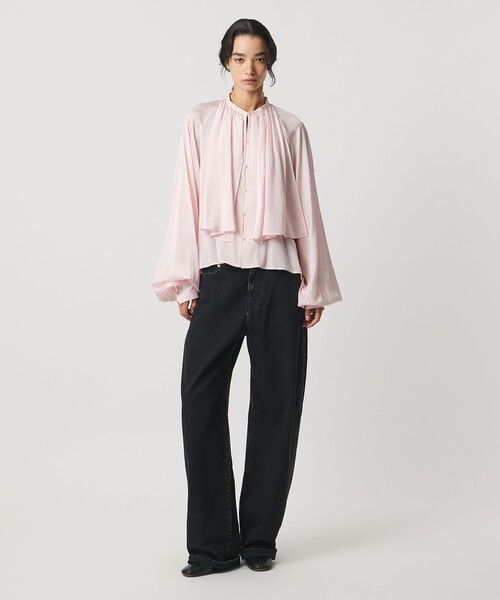 AEWEN MATOPH（イウエン マトフ）の「＜AEWEN MATOPH＞スカーフ ラグランブラウス ‐ウォッシャブル‐（シャツ/ブラウス・レディース・ライトブルー/ネイビー/ライトピンク・FREE）」の4枚目の写真