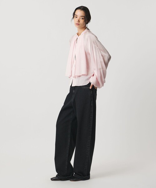 AEWEN MATOPH（イウエン マトフ）の「＜AEWEN MATOPH＞スカーフ ラグランブラウス ‐ウォッシャブル‐（シャツ/ブラウス・レディース・ライトブルー/ネイビー/ライトピンク・FREE）」の5枚目の写真