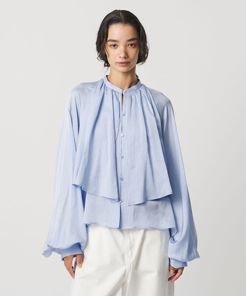 AEWEN MATOPH（イウエン マトフ）の「＜AEWEN MATOPH＞スカーフ ラグランブラウス ‐ウォッシャブル‐（シャツ/ブラウス・レディース・ライトブルー/ネイビー/ライトピンク・FREE）」の8枚目の写真