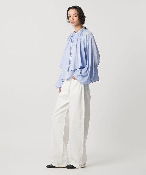 AEWEN MATOPH（イウエン マトフ）の「＜AEWEN MATOPH＞スカーフ ラグランブラウス ‐ウォッシャブル‐（シャツ/ブラウス・レディース・ライトブルー/ネイビー/ライトピンク・FREE）」の10枚目の写真