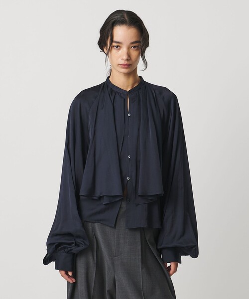 AEWEN MATOPH（イウエン マトフ）の「＜AEWEN MATOPH＞スカーフ ラグランブラウス ‐ウォッシャブル‐（シャツ/ブラウス・レディース・ライトブルー/ネイビー/ライトピンク・FREE）」の12枚目の写真