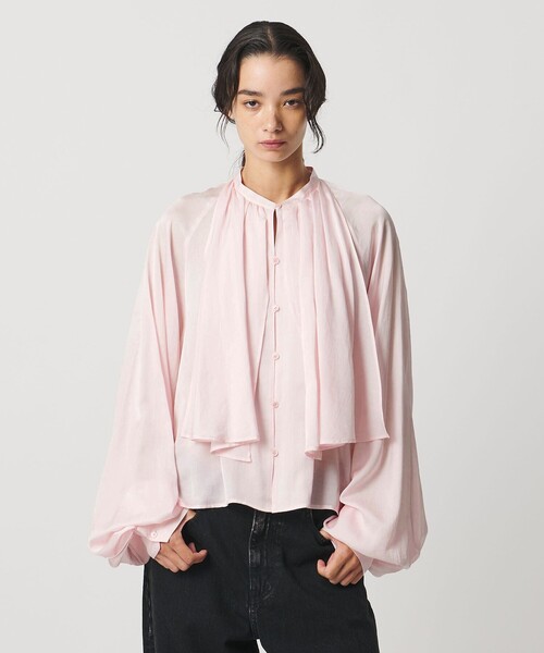 AEWEN MATOPH（イウエン マトフ）の「＜AEWEN MATOPH＞スカーフ ラグランブラウス ‐ウォッシャブル‐（シャツ/ブラウス・レディース・ライトブルー/ネイビー/ライトピンク・FREE）」の14枚目の写真