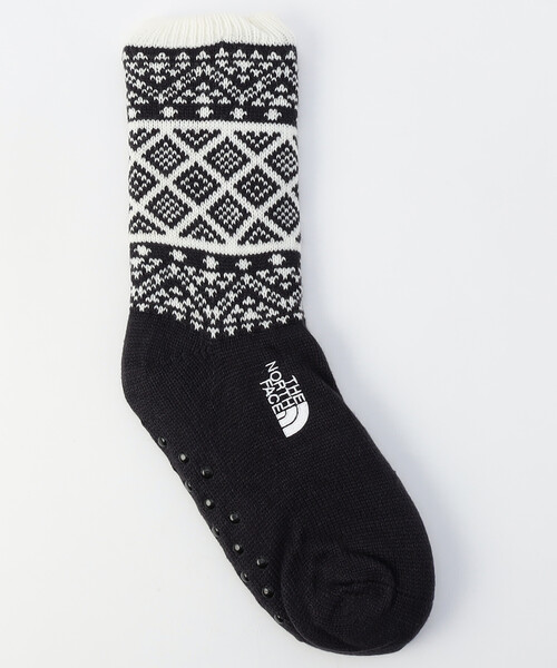 THE NORTH FACE(ザノースフェイス)の「THE NORTH FACE/ザ・ノース・フェイス Nuptse Bootie Socks SE ヌプシ ブーティ ソックス(ソックス/靴下・メンズ・レッド/ネイビー・MEDIUM/SMALL)」の2枚目の写真