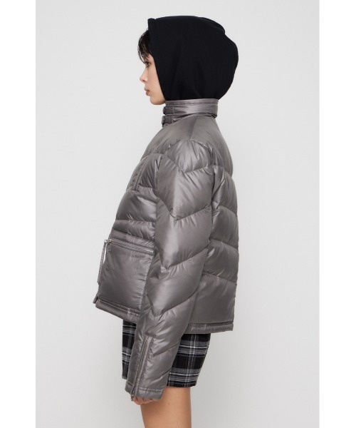 LAGUA GEM（ラグアジェム）の「LIGHT COMPACT DOWN ジャケット（ダウンジャケット/コート・レディース・グレー/アイボリー/ブラック・FREE）」の17枚目の写真