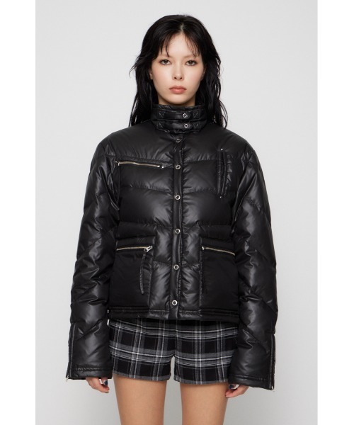 LAGUA GEM（ラグアジェム）の「LIGHT COMPACT DOWN ジャケット（ダウンジャケット/コート・レディース・グレー/アイボリー/ブラック・FREE）」の8枚目の写真