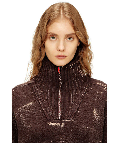 DIESEL(ディーゼル)の「ウィメンズ プルオーバーニット M-MARCELLETTE(ニット/セーター・レディース・ブラウン/ブルー系その他・LARGE/SMALL/MEDIUM/X-SMALL/X-LARGE)」の3枚目の写真