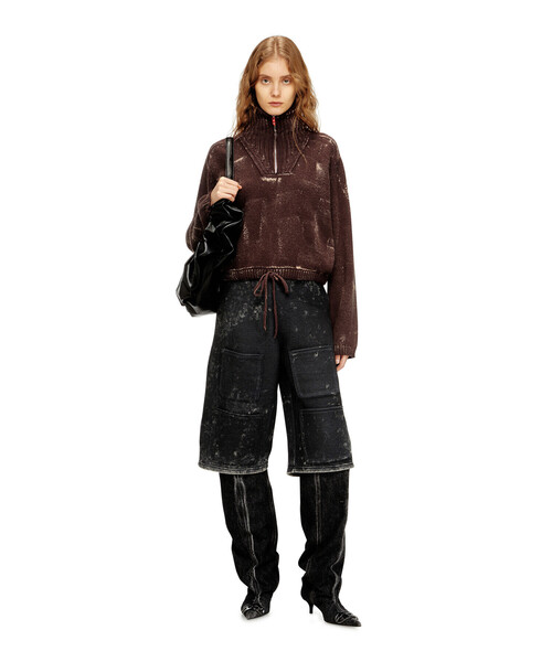 DIESEL(ディーゼル)の「ウィメンズ プルオーバーニット M-MARCELLETTE(ニット/セーター・レディース・ブラウン/ブルー系その他・LARGE/SMALL/MEDIUM/X-SMALL/X-LARGE)」の4枚目の写真