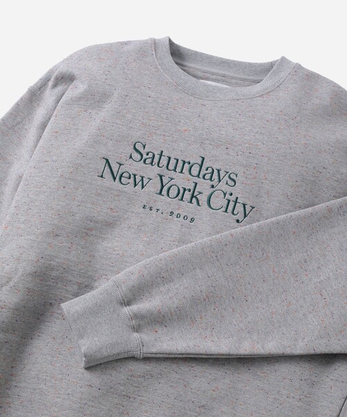 Saturdays NYC(サタデーズ ニューヨークシティ )の「Bowery Speckle Sweatshirt(スウェット・メンズ・チャコールグレー/グレー・S/M/X-SMALL/L/XL)」の21枚目の写真