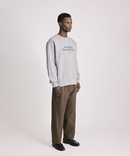 Saturdays NYC(サタデーズ ニューヨークシティ )の「Bowery Speckle Sweatshirt(スウェット・メンズ・チャコールグレー/グレー・S/M/X-SMALL/L/XL)」の11枚目の写真