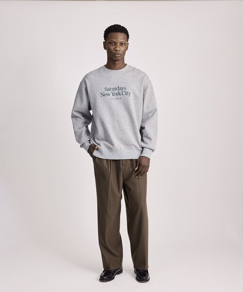 Saturdays NYC(サタデーズ ニューヨークシティ )の「Bowery Speckle Sweatshirt(スウェット・メンズ・チャコールグレー/グレー・S/M/X-SMALL/L/XL)」の15枚目の写真