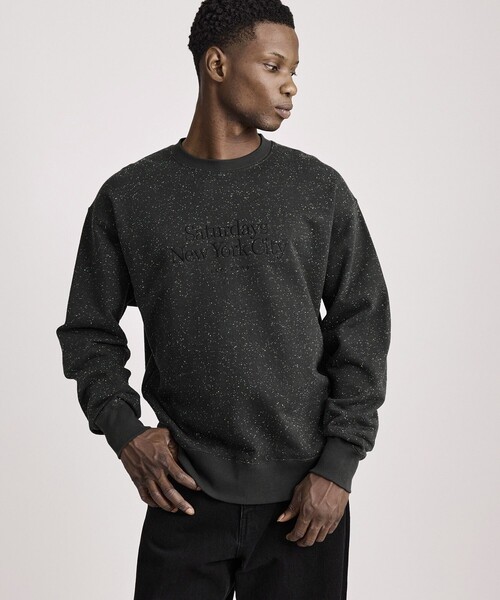Saturdays NYC(サタデーズ ニューヨークシティ )の「Bowery Speckle Sweatshirt(スウェット・メンズ・チャコールグレー/グレー・S/M/X-SMALL/L/XL)」の6枚目の写真