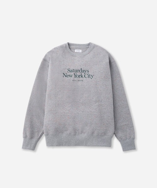 Saturdays NYC(サタデーズ ニューヨークシティ )の「Bowery Speckle Sweatshirt(スウェット・メンズ・チャコールグレー/グレー・S/M/X-SMALL/L/XL)」の17枚目の写真