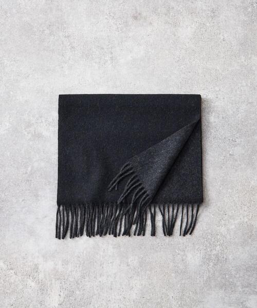 MEN'S MELROSE（メンズメルローズ）の「カシミヤリバーシブルマフラー（マフラー・メンズ・ブルーグリーン/ブラック/ワインレッド/ネイビー・9）」の15枚目の写真