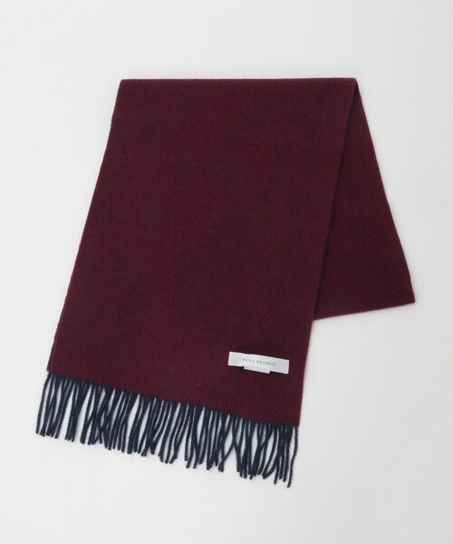 MEN'S MELROSE（メンズメルローズ）の「カシミヤリバーシブルマフラー（マフラー・メンズ・ブルーグリーン/ブラック/ワインレッド/ネイビー・9）」の12枚目の写真