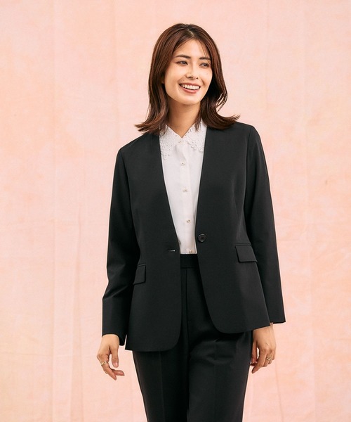 GLOBAL WORK(グローバルワーク)の「キレイつづく襟2WAYブラウス/581011(シャツ/ブラウス・レディース・ブラック/グレイッシュベージュ/オフホワイト・SMALL/MEDIUM/LARGE)」の6枚目の写真