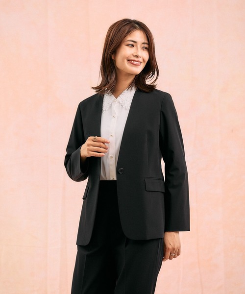 GLOBAL WORK(グローバルワーク)の「キレイつづく襟2WAYブラウス/581011(シャツ/ブラウス・レディース・ブラック/グレイッシュベージュ/オフホワイト・SMALL/MEDIUM/LARGE)」の7枚目の写真