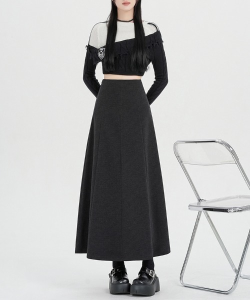 【試着のみ未使用】エポカ♡ プリーツニットミディスカート♡40 ブラック 試着のみ未使用】エポカ♡ プリーツニットミディスカート♡40 ブラック