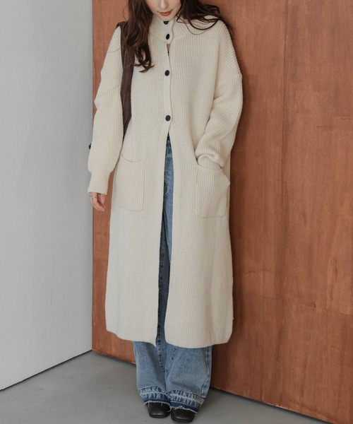 セール】ロングニットカーディガン（カーディガン/ボレロ）｜AMELY