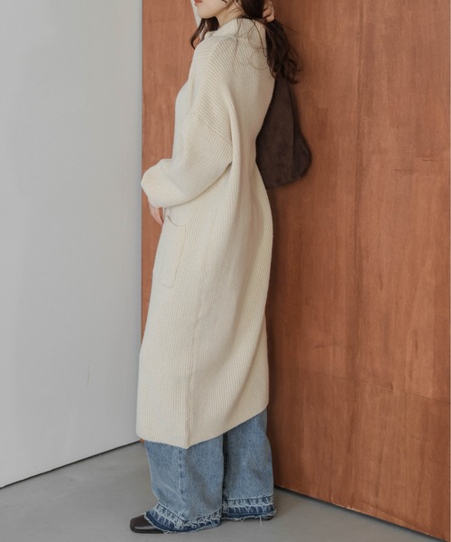 セール】ロングニットカーディガン（カーディガン/ボレロ）｜AMELY