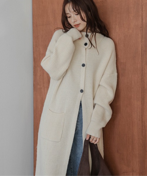 セール】ロングニットカーディガン（カーディガン/ボレロ）｜AMELY