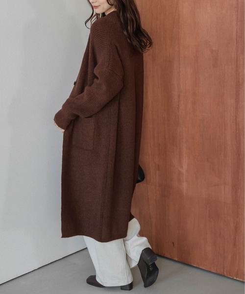 セール】ロングニットカーディガン（カーディガン/ボレロ）｜AMELY