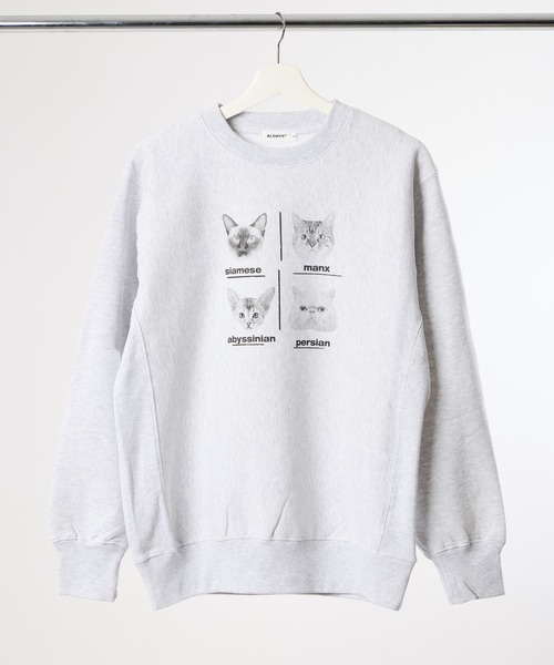 THE BAREFOOT(ベアフット)の「【 ALDAYS / オルデイズ 】 CATS / キャッツ AL-AW019 DLI(スウェット・レディース・ライトグレー/ホワイト・FREE)」の2枚目の写真