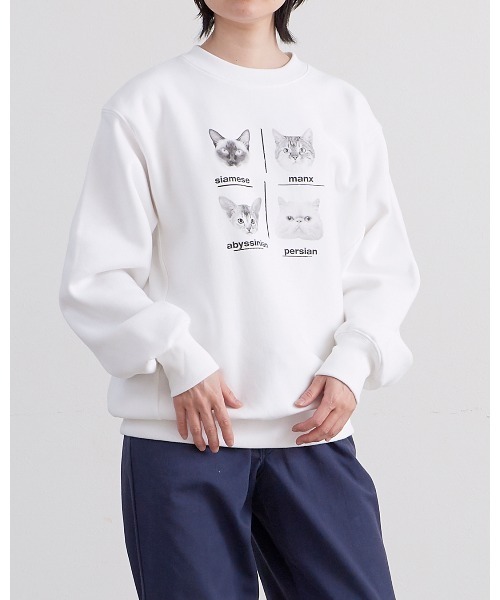 THE BAREFOOT(ベアフット)の「【 ALDAYS / オルデイズ 】 CATS / キャッツ AL-AW019 DLI(スウェット・レディース・ライトグレー/ホワイト・FREE)」の8枚目の写真