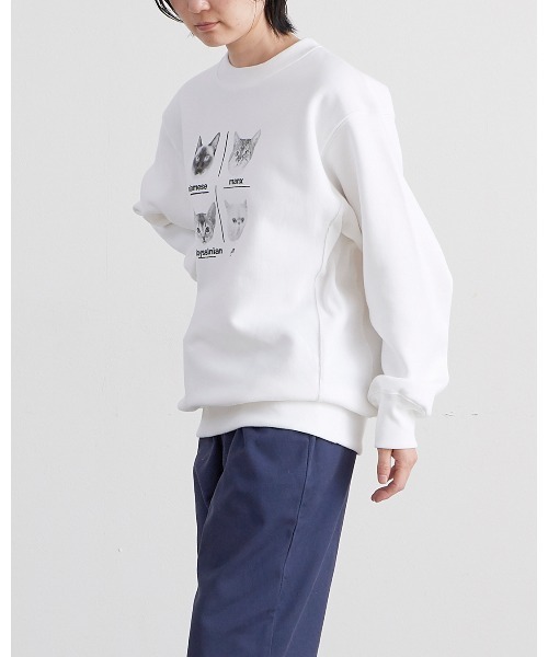THE BAREFOOT(ベアフット)の「【 ALDAYS / オルデイズ 】 CATS / キャッツ AL-AW019 DLI(スウェット・レディース・ライトグレー/ホワイト・FREE)」の6枚目の写真