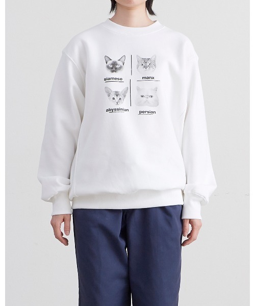 THE BAREFOOT(ベアフット)の「【 ALDAYS / オルデイズ 】 CATS / キャッツ AL-AW019 DLI(スウェット・レディース・ライトグレー/ホワイト・FREE)」の5枚目の写真