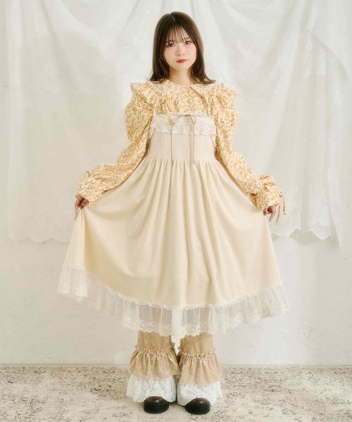 クティールとレトロ】アソートティアードリボンミニワンピース