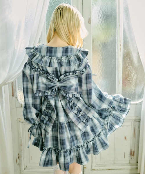 クティールとレトロ】アソートティアードリボンミニワンピース