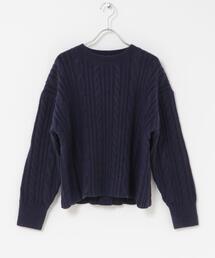 FORK&SPOON | FORK&SPOON　ケーブルニットプルオーバー(ニット/セーター)