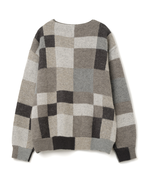 MILLO WOMEN（ミロウーマン）の「カラー ブロック オーバーサイズ カーディガン [ベージュ]（カーディガン/ボレロ・レディース・その他・ONE SIZE）」の3枚目の写真