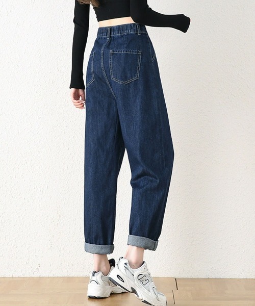 SallyLunn(サリーラン)の「テーパードデニムパンツ(デニムパンツ・レディース・ブルー・MEDIUM/LARGE)」の2枚目の写真
