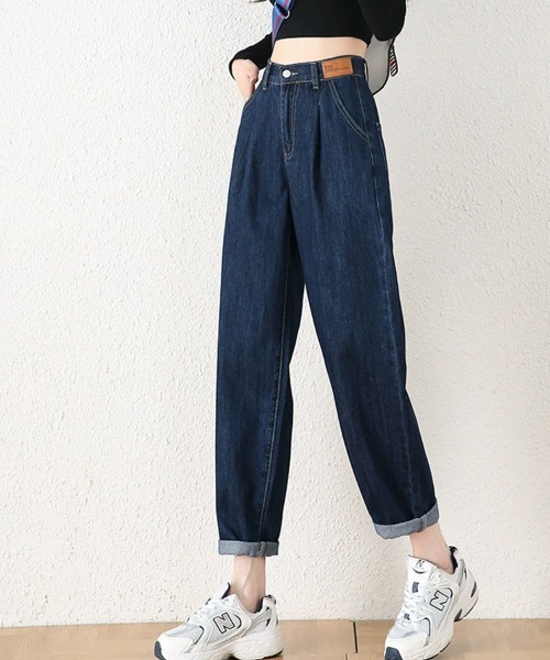 SallyLunn(サリーラン)の「テーパードデニムパンツ(デニムパンツ・レディース・ブルー・MEDIUM/LARGE)」の4枚目の写真