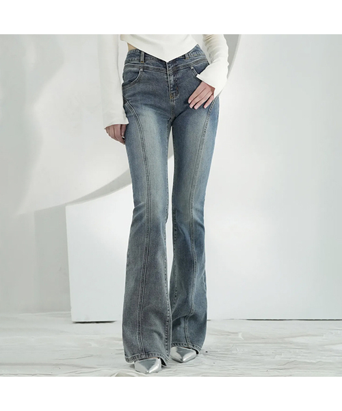 Vivacious(ビバシャス)の「Slender Bootscut BLUE(デニムパンツ・レディース・ブルー・SMALL/MEDIUM/LARGE)」の1枚目の写真