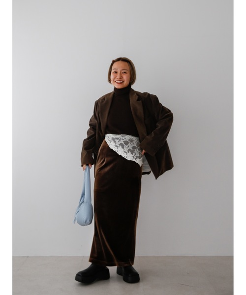 Katrin TOKYO(カトリーントーキョー)の「color rib turtle knit(ニット/セーター・レディース・ダークブラウン系/グリーン/パープル/アイボリー・FREE/XS)」の15枚目の写真