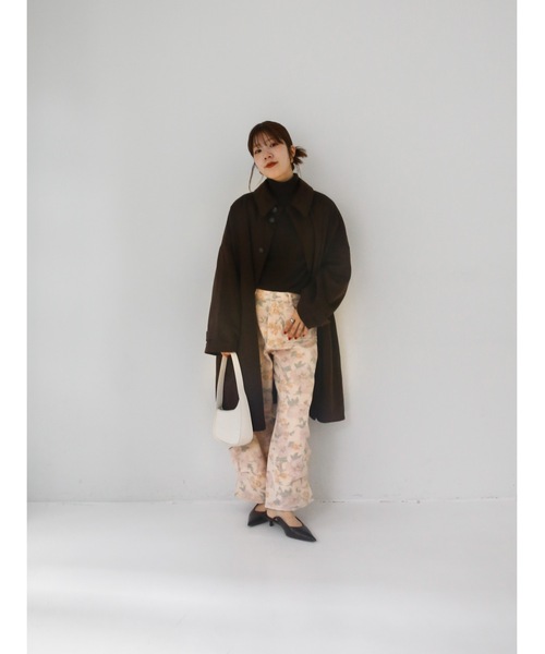 Katrin TOKYO(カトリーントーキョー)の「color rib turtle knit(ニット/セーター・レディース・ダークブラウン系/グリーン/パープル/アイボリー・FREE/XS)」の16枚目の写真