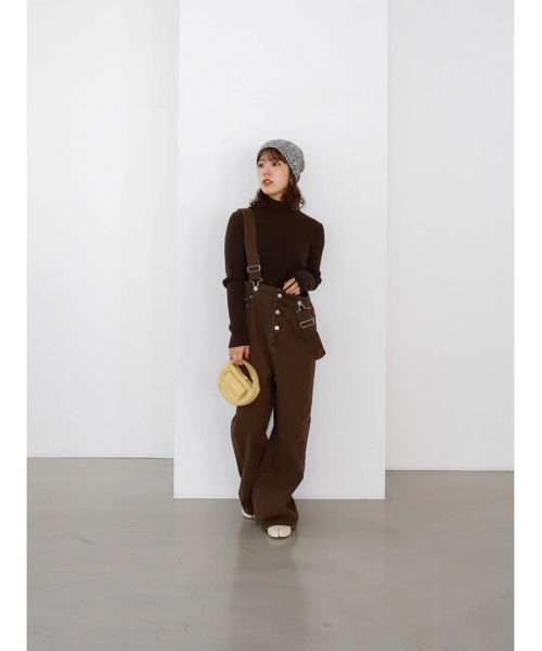 Katrin TOKYO(カトリーントーキョー)の「color rib turtle knit(ニット/セーター・レディース・ダークブラウン系/グリーン/パープル/アイボリー・FREE/XS)」の19枚目の写真